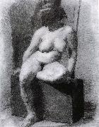 Thomas Eakins The Veiled Nude-s sitting Position oil painting picture wholesale